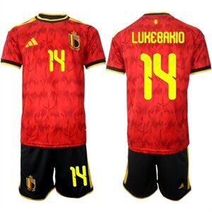 Dodi Lukebakio 2026 WC Red Soccer Jersey Suit